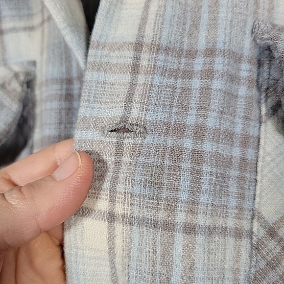 Vtg Pendleton 100% Pure Virgin Wool Shirt White Blue RN 29685 Men's Size Medium - Picture 3 of 15